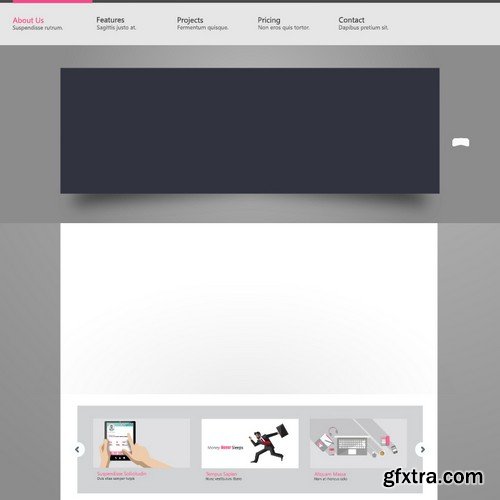 Stock Vectors - Website template 21, 25xEPS