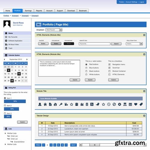 Vector Web Forms Templates - 25x EPS