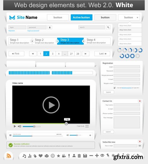 Vector Web Forms Templates - 25x EPS