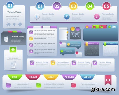 Vector Web Forms Templates - 25x EPS