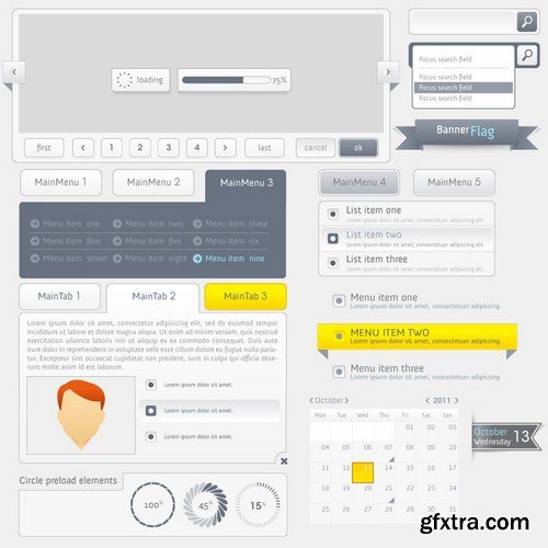 Vector Web Forms Templates - 25x EPS