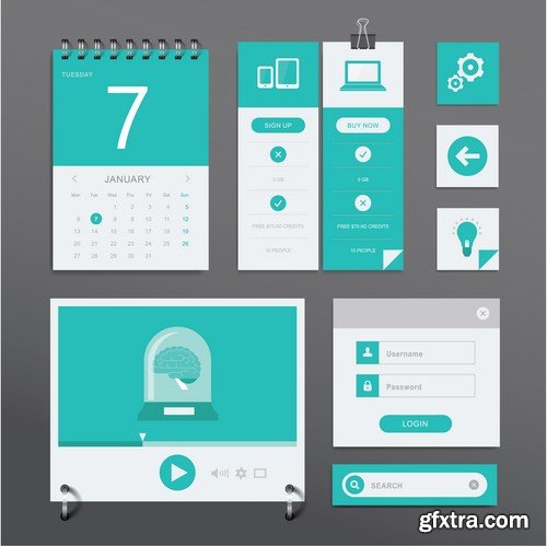 Vector Web Forms Templates - 25x EPS