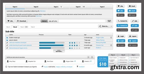 Vector Web Forms Templates - 25x EPS