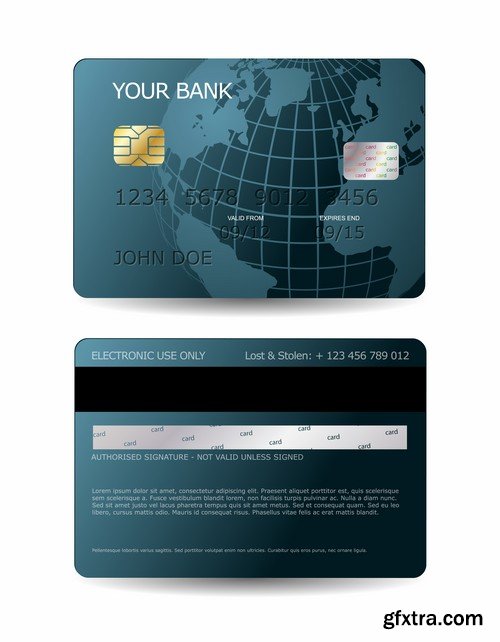 Credit Cards Vector Templates - 25x EPS