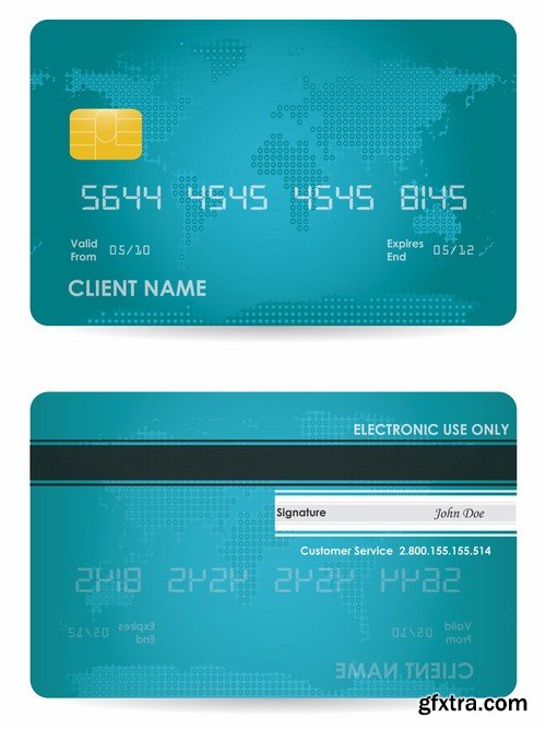 Credit Cards Vector Templates - 25x EPS