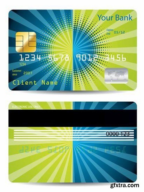 Credit Cards Vector Templates - 25x EPS