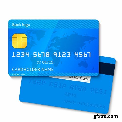 Credit Cards Vector Templates - 25x EPS