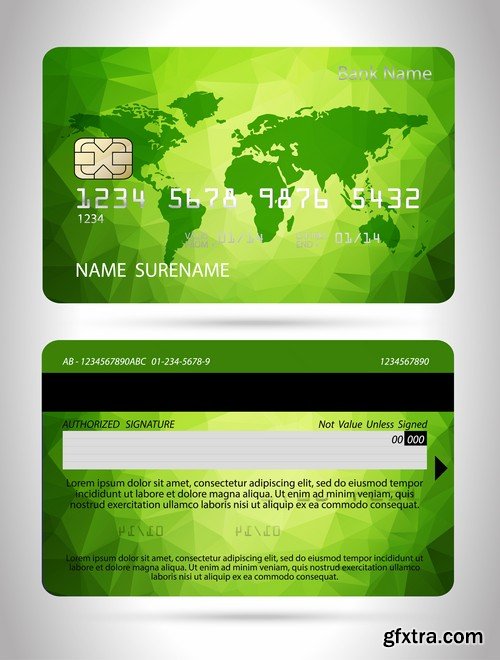 Credit Cards Vector Templates - 25x EPS