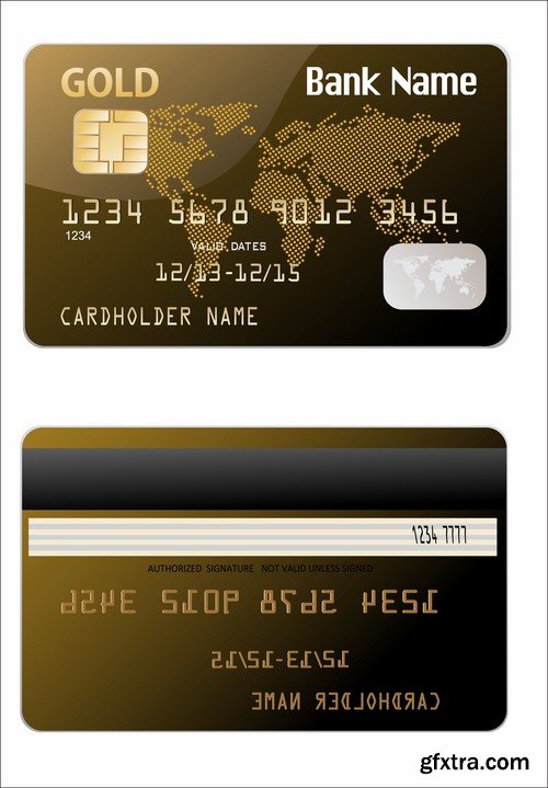 Credit Cards Vector Templates - 25x EPS