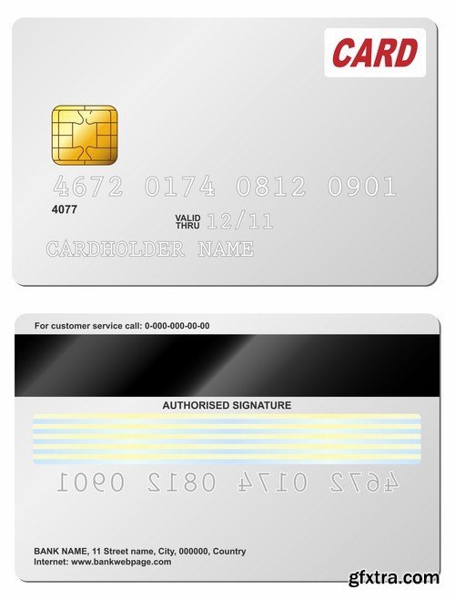 Credit Cards Vector Templates - 25x EPS