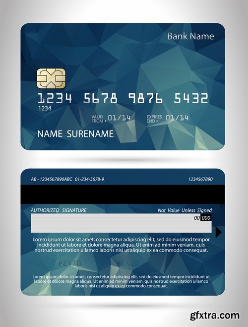 Credit Cards Vector Templates - 25x EPS