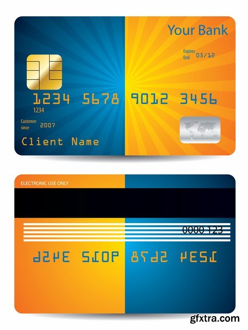 Credit Cards Vector Templates - 25x EPS