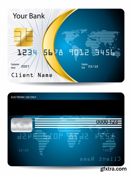 Credit Cards Vector Templates - 25x EPS