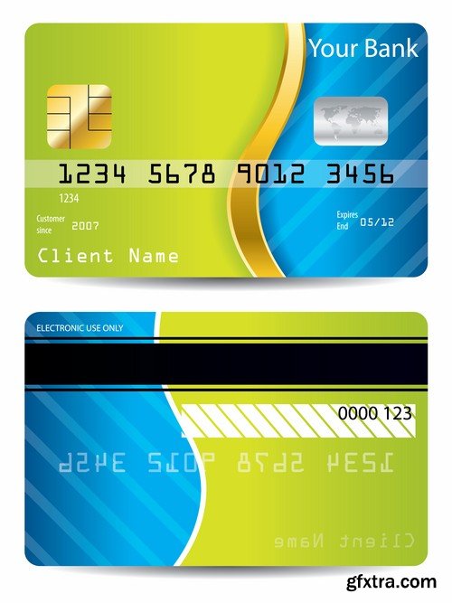 Credit Cards Vector Templates - 25x EPS