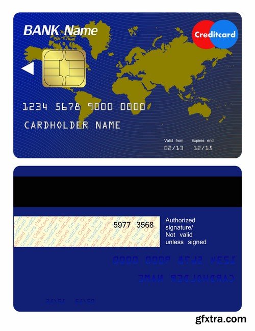 Credit Cards Vector Templates - 25x EPS