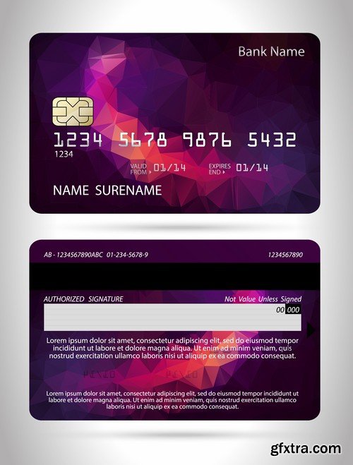 Credit Cards Vector Templates - 25x EPS