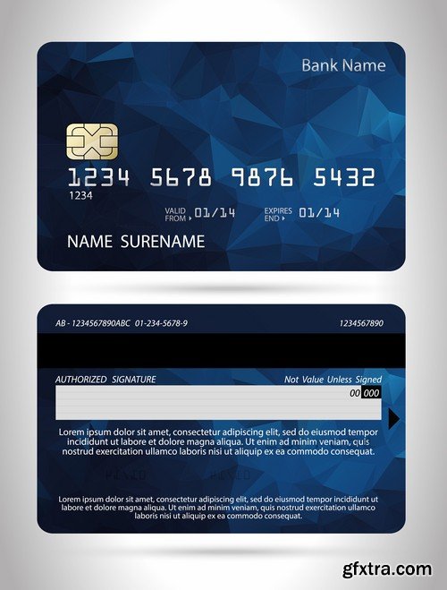 Credit Cards Vector Templates - 25x EPS