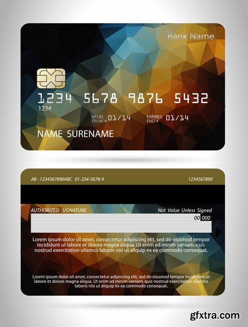 Credit Cards Vector Templates - 25x EPS