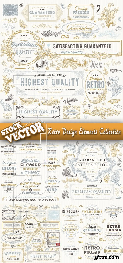 Stock Vector - Retro Design Elements Collection