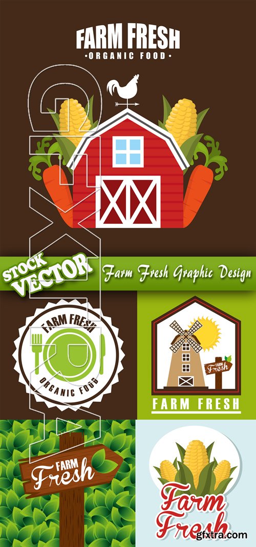 Stock Vector - Farm Fresh Graphic Design