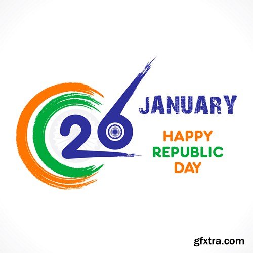 Republic Day of India - 26th of January, 25xEPS