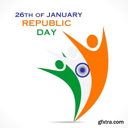 Republic Day of India - 26th of January, 25xEPS