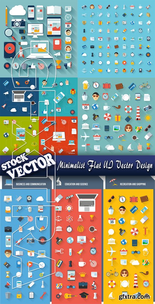 Stock Vector - Minimalist Flat UI Vector Design