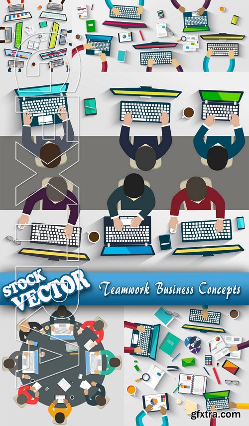 Stock Vector - Teamwork Business Concepts