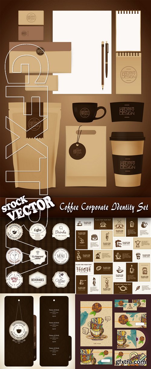 Stock Vector - Coffee Corporate Identity Set