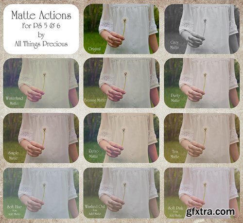 Matte Photoshop Actions