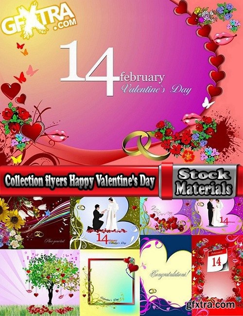 Collection flyers Happy Valentine's Day #5-25 Eps