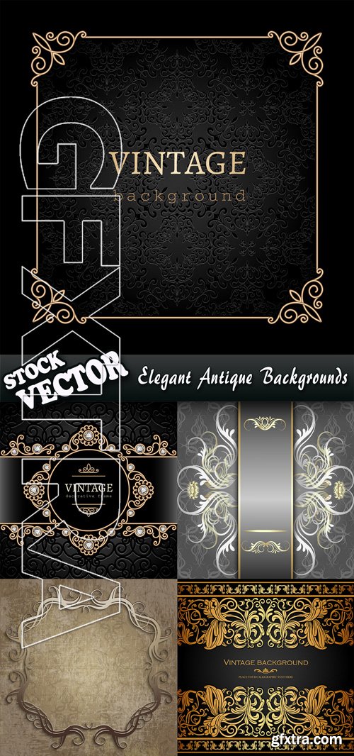 Stock Vector - Elegant Antique Backgrounds