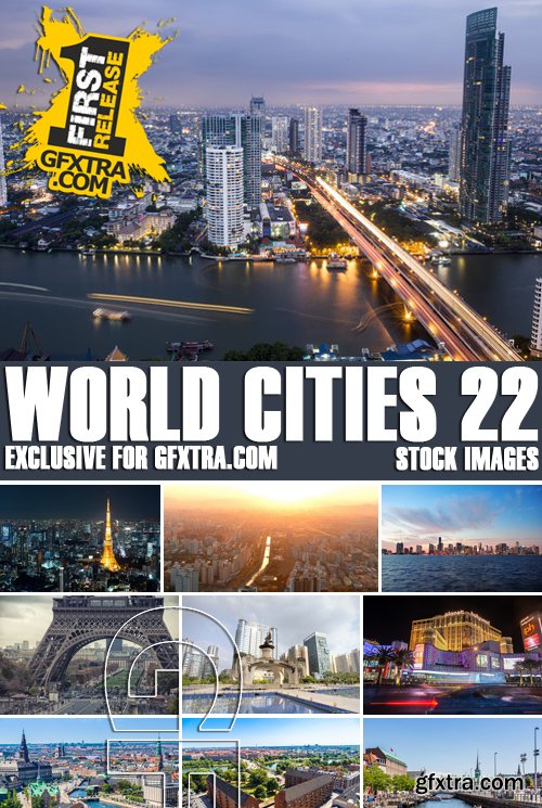 Stock Photos - World Cities 22, 25xJPG