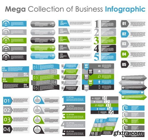 Stock Vectors - Business Infographic 7, 25xEPS