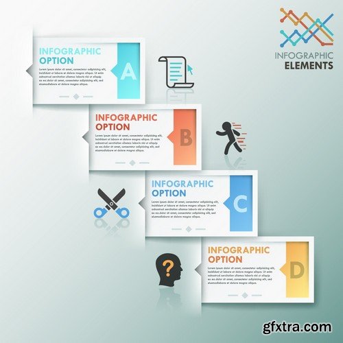 Stock Vectors - Business Infographic 7, 25xEPS