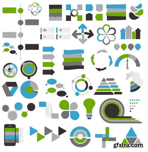 Stock Vectors - Business Infographic 7, 25xEPS