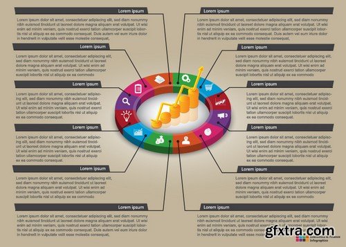 Stock Vectors - Business Infographic 7, 25xEPS