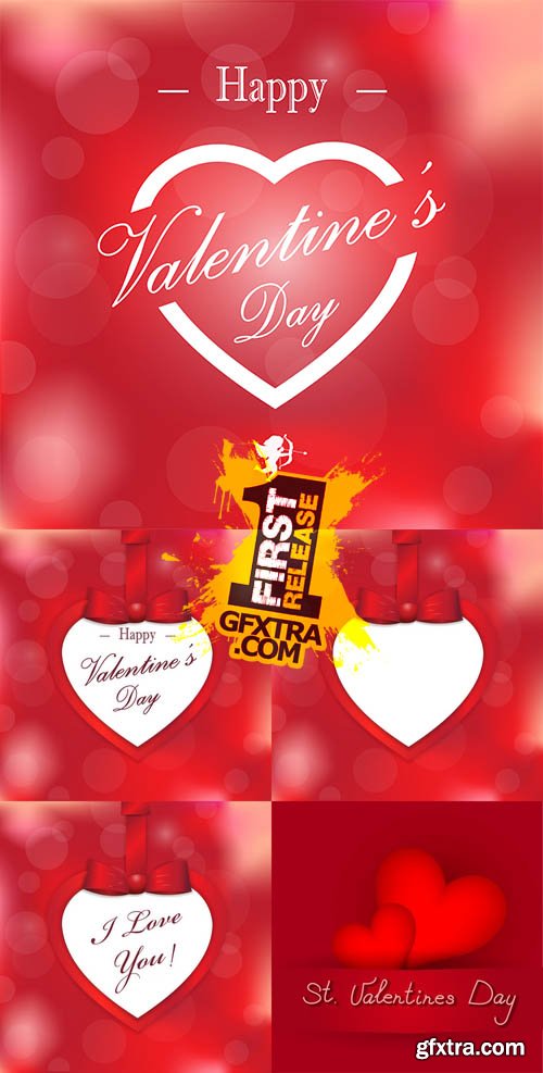 Vector - Happy Valentine's Paper Card