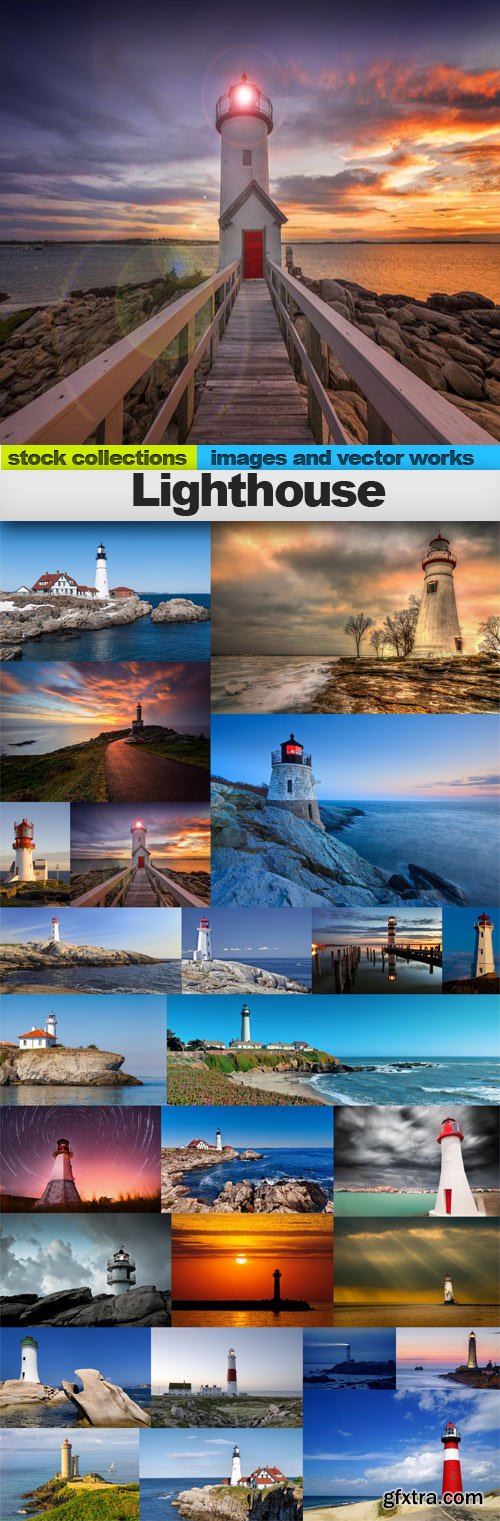 Lighthouse,25 x UHQ JPEG