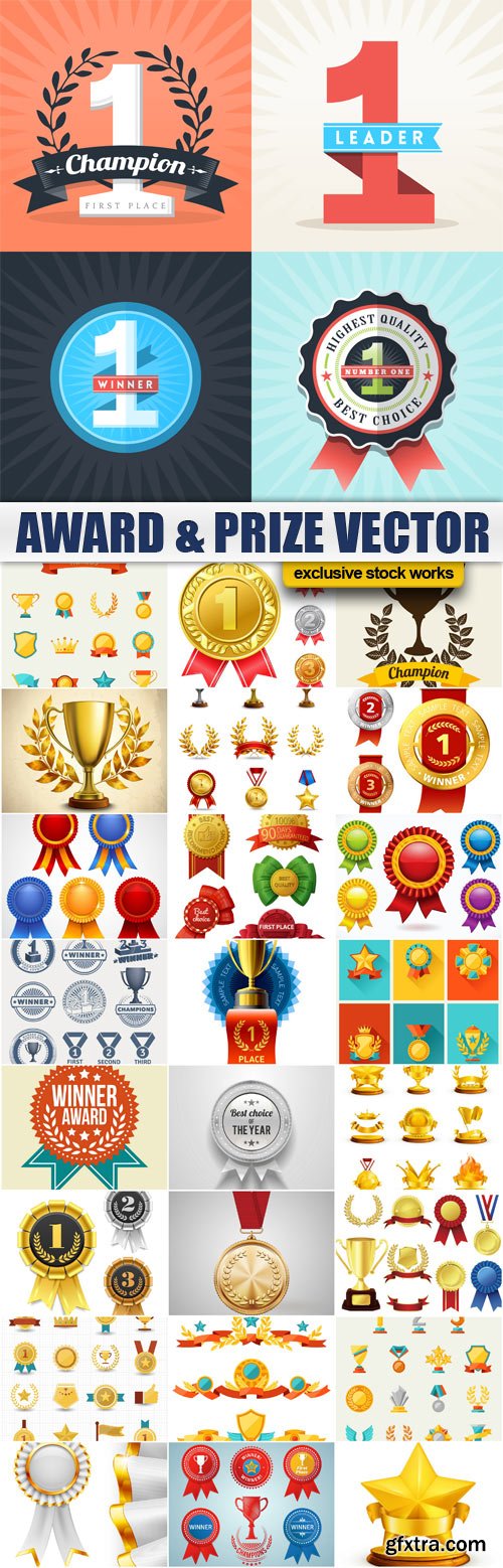 Award and Prize Vector - 25x EPS