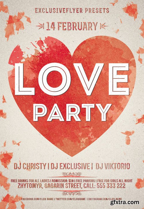 Love Party Flyer Template