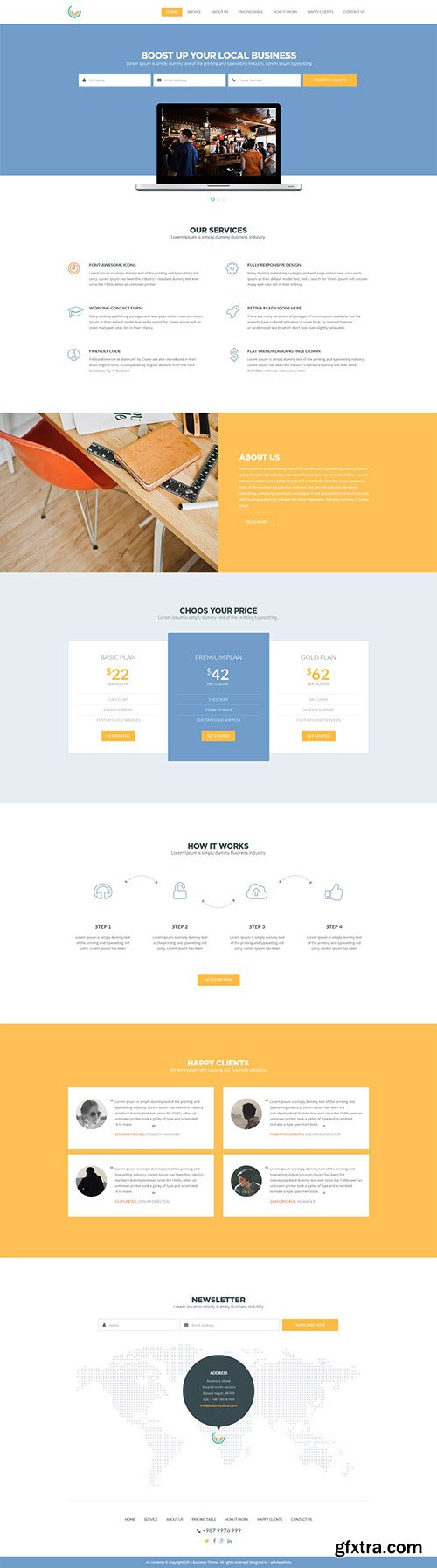 PSD Web Template - Business 2015