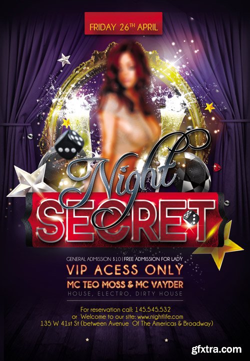 Secret Of Magic Flyer PSD Template