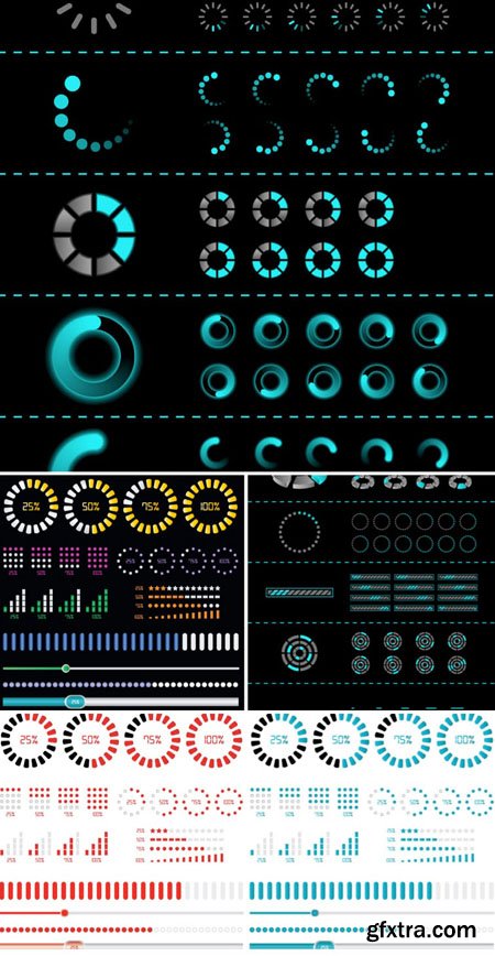 Web Preloader Designs Vector