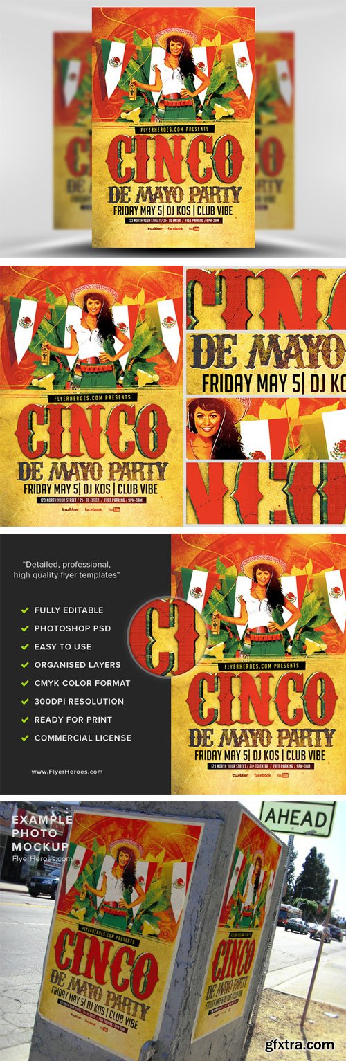 Cinco De Mayo Flyer Template 3