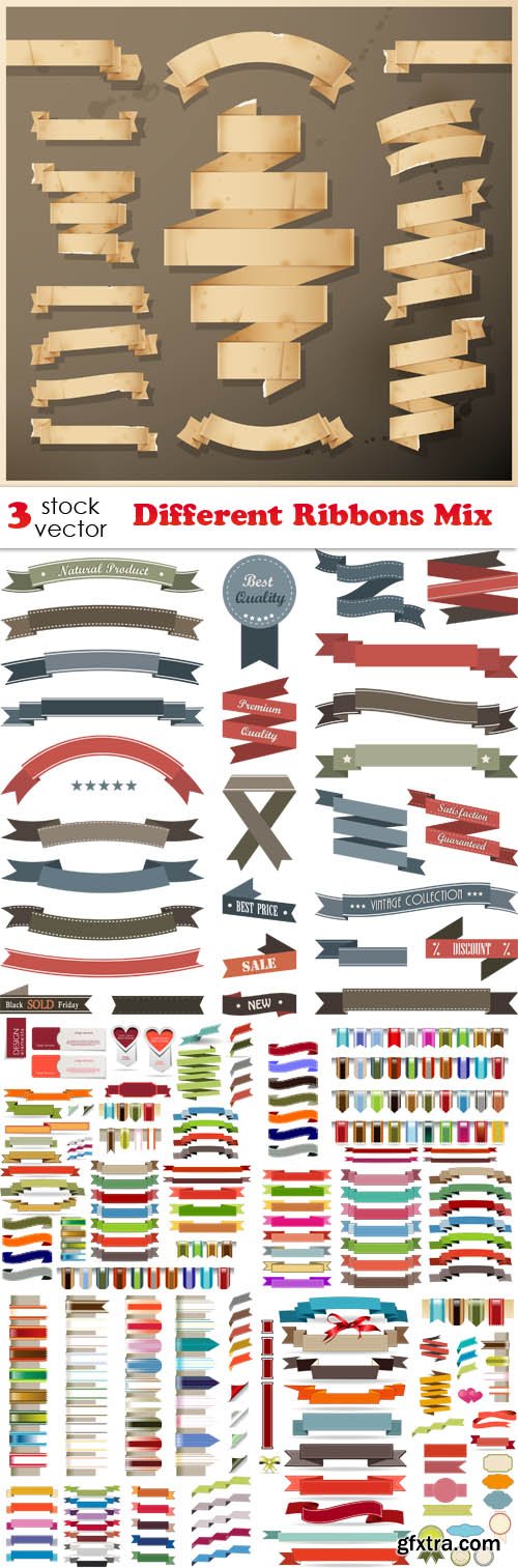 Vectors - Different Ribbons Mix