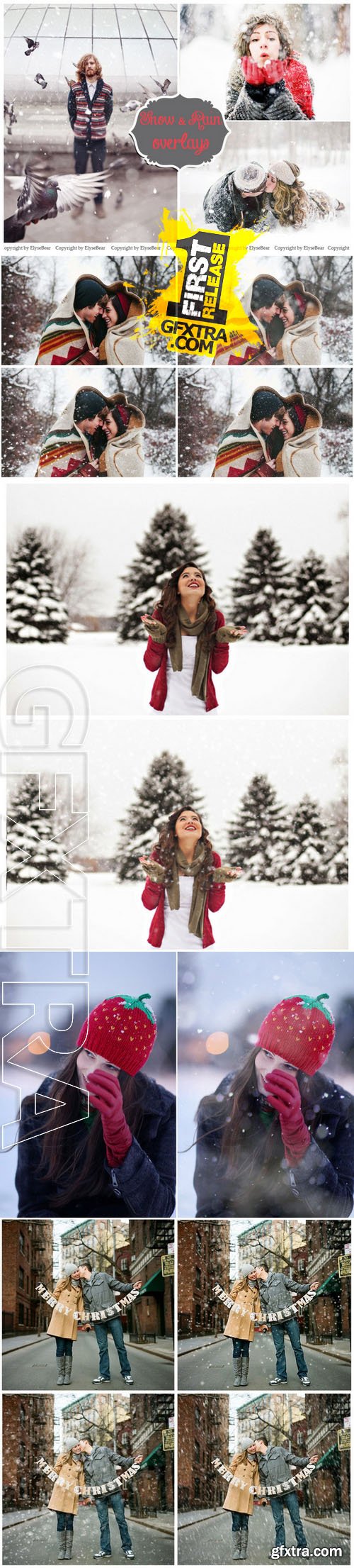 50 Snow Photo Overlays - CM 153617