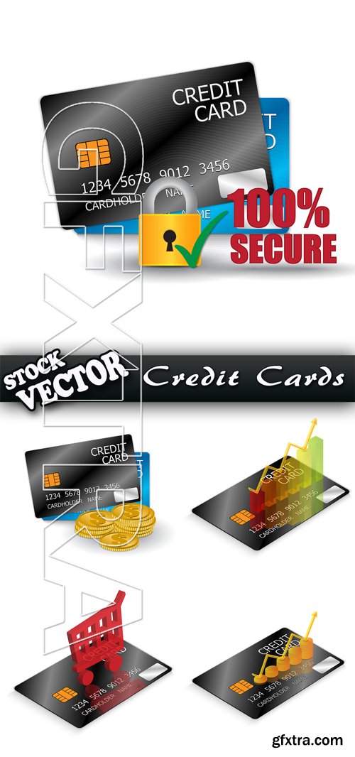 Stock Vector - Credit Cards