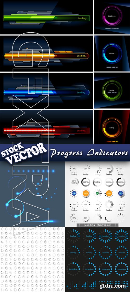 Stock Vector - Progress Indicators