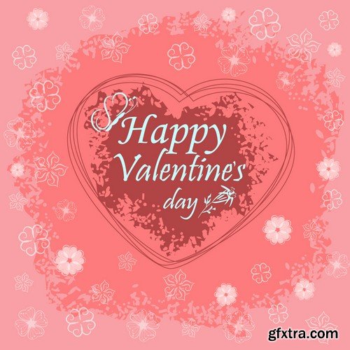 Stock Vectors - Happy Valentine's Day, 25xEPS